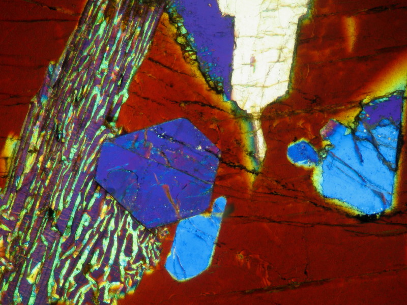 Coupe de labradorite #14989