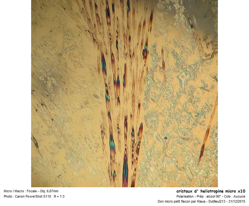 Cristaux d  héliotropine #43162