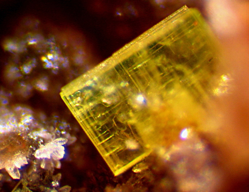 Heinrichit un Uranyl-Arsenate avec fluorescense #4358