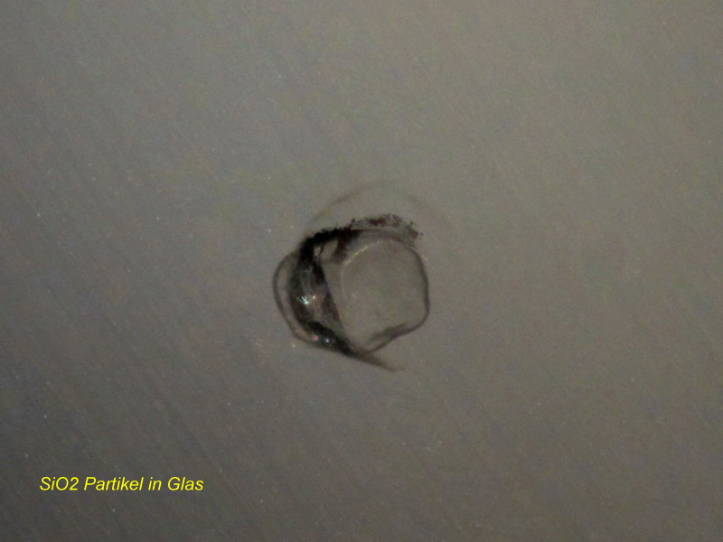 Inclusions dans du verre optique  (différents cristaux) #26028